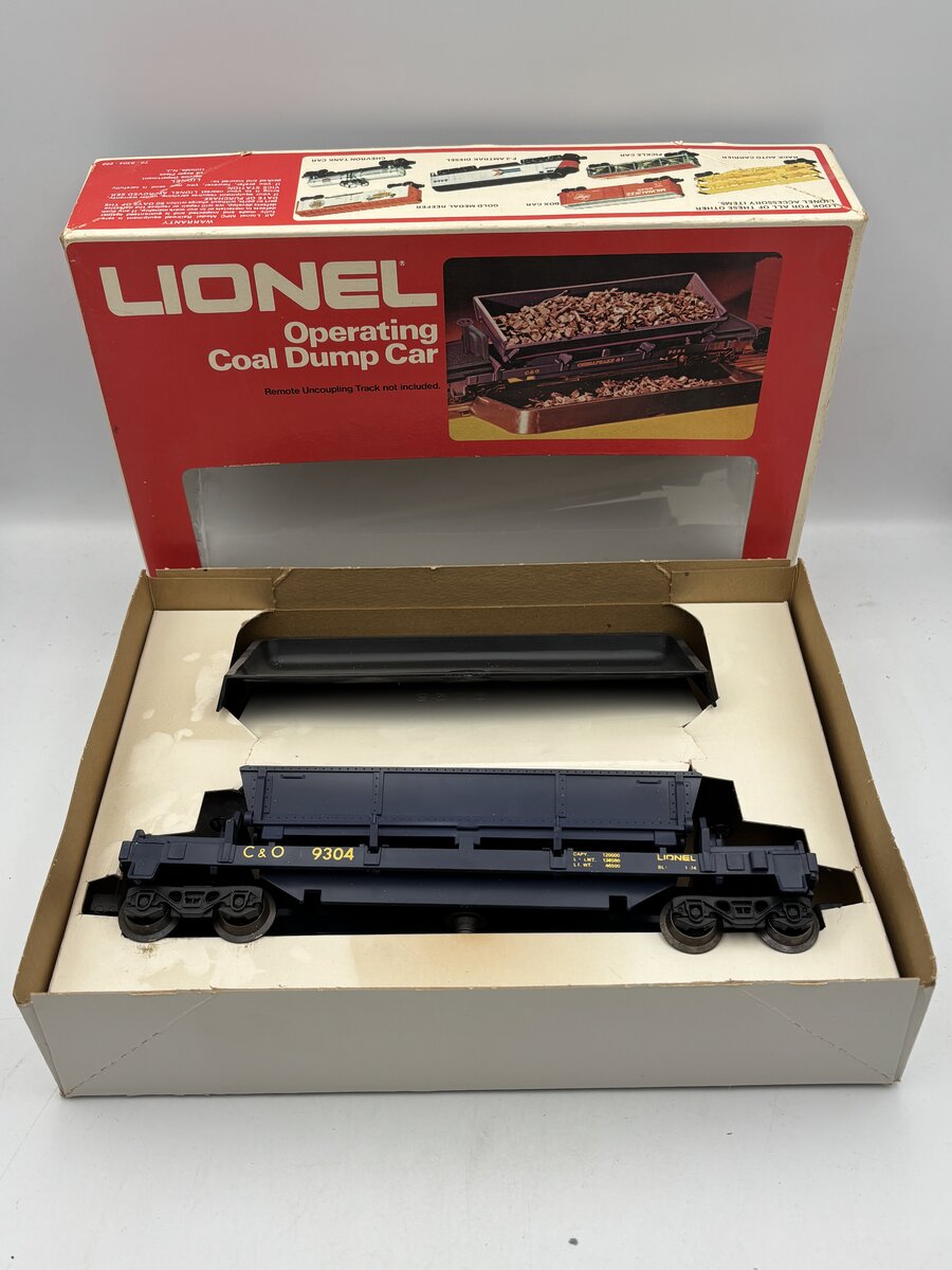 Lionel 6-9304 O Gauge Chesapeake & Ohio Operating Ore Dump Car NIB