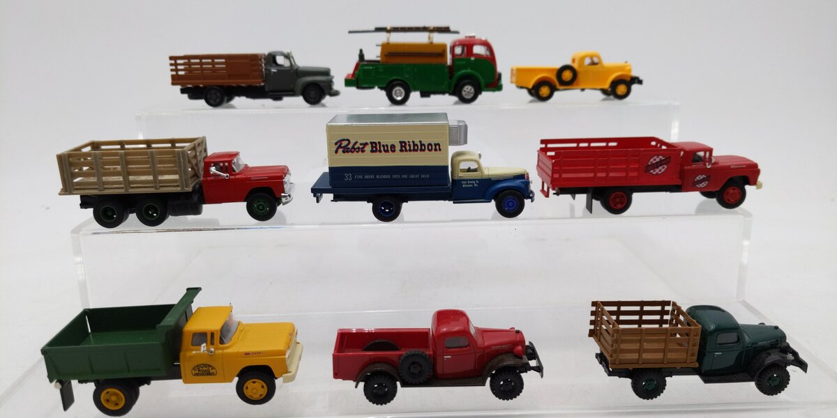 Busch & Other Assorted HO Scale Trucks [9] LN