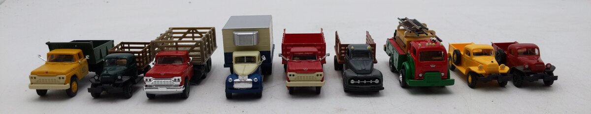 Busch & Other Assorted HO Scale Trucks [9] LN