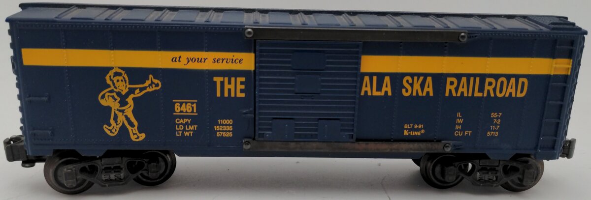 K-Line K-6461 O Gauge Alaska Railroad Boxcar EX