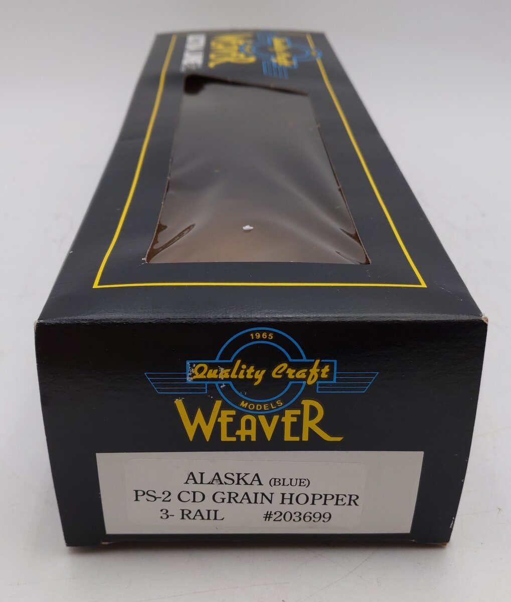 Weaver 203699 O Gauge Alaska PS-2 CD Grain Hopper #203699 - 3 Rail LN/Box
