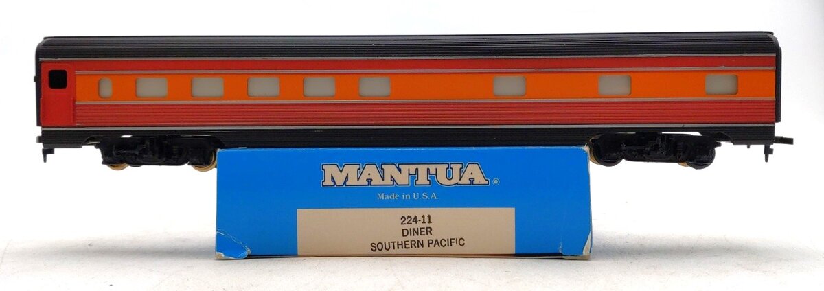 Mantua 224-11 HO Scale Southern Pacific Diner Car LN/Box