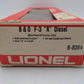 Lionel 6-8364 O Gauge Baltimore & Ohio F3 A Non-Powered Diesel Locomotive VG/Box