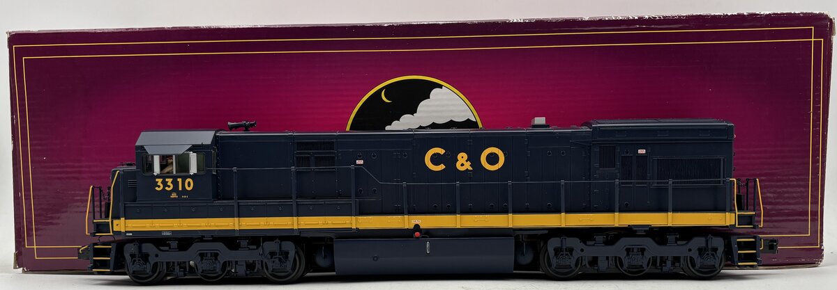 MTH 20-20073-1 C&O GE U30C Diesel Locomotive #3309 w/PS 2.0 (Hi-Rail Wheels) LN/Box