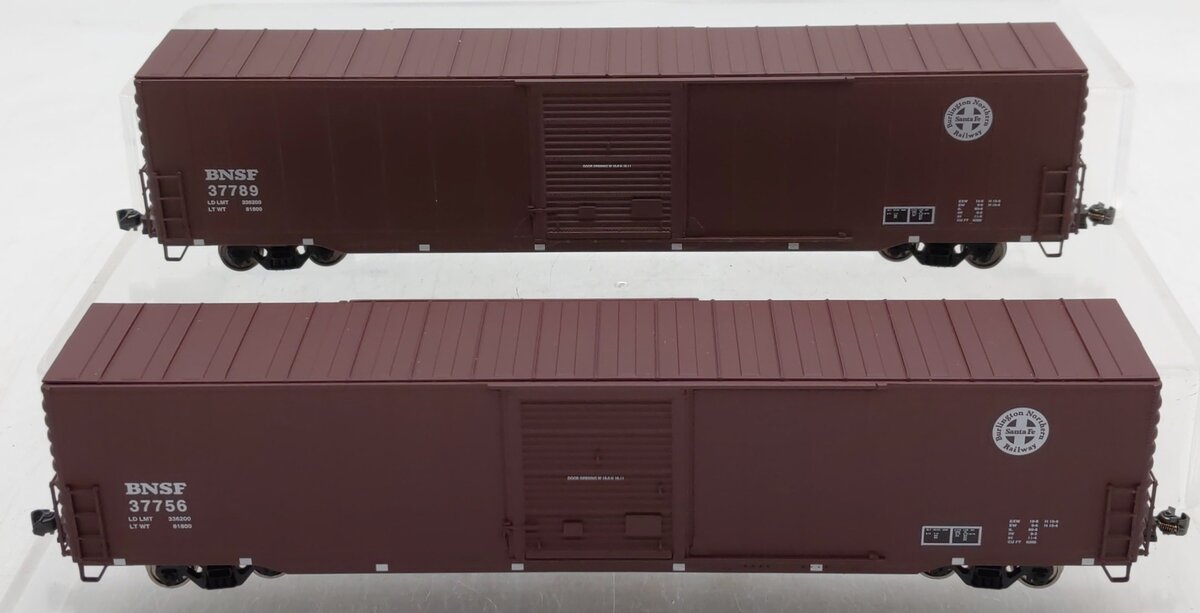 Walthers 932-235513 HO Scale BNSF Pullman-Standard 60' Auto Boxcar (2 Pack) EX