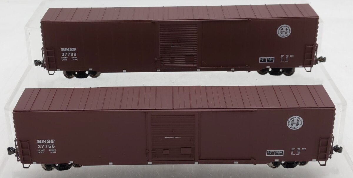 Walthers 932-235513 HO Scale BNSF Pullman-Standard 60' Auto Boxcar (2 Pack) EX