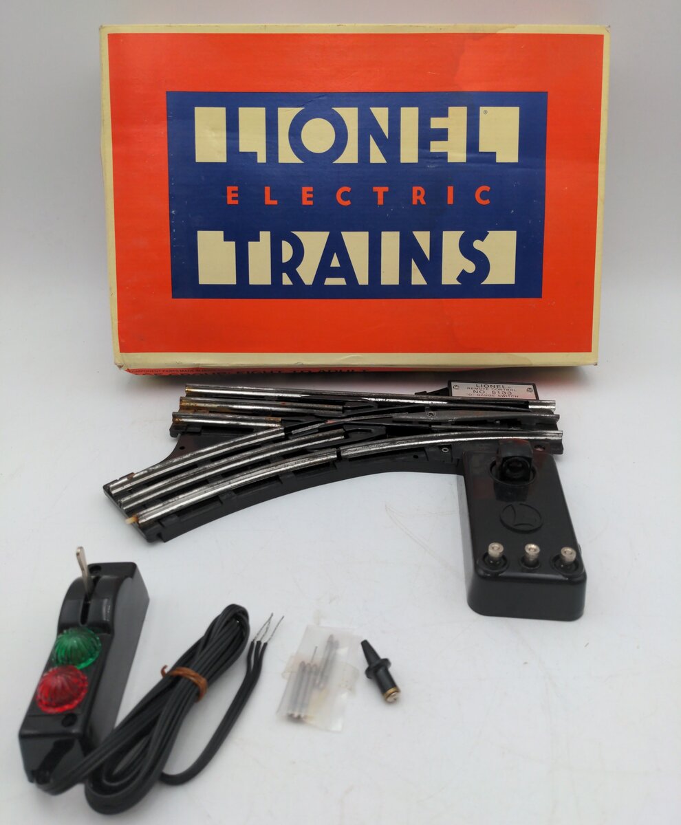 Lionel 6-5133 O Gauge Left Hand Remote Control Switch Turnout VG/Box