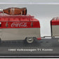 Motor City 443060 1:43 Red & Cream 1960 Coca-Cola Volkswagen T1 Kombi W/Trailer EX