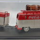 Motor City 443060 1:43 Red & Cream 1960 Coca-Cola Volkswagen T1 Kombi W/Trailer EX