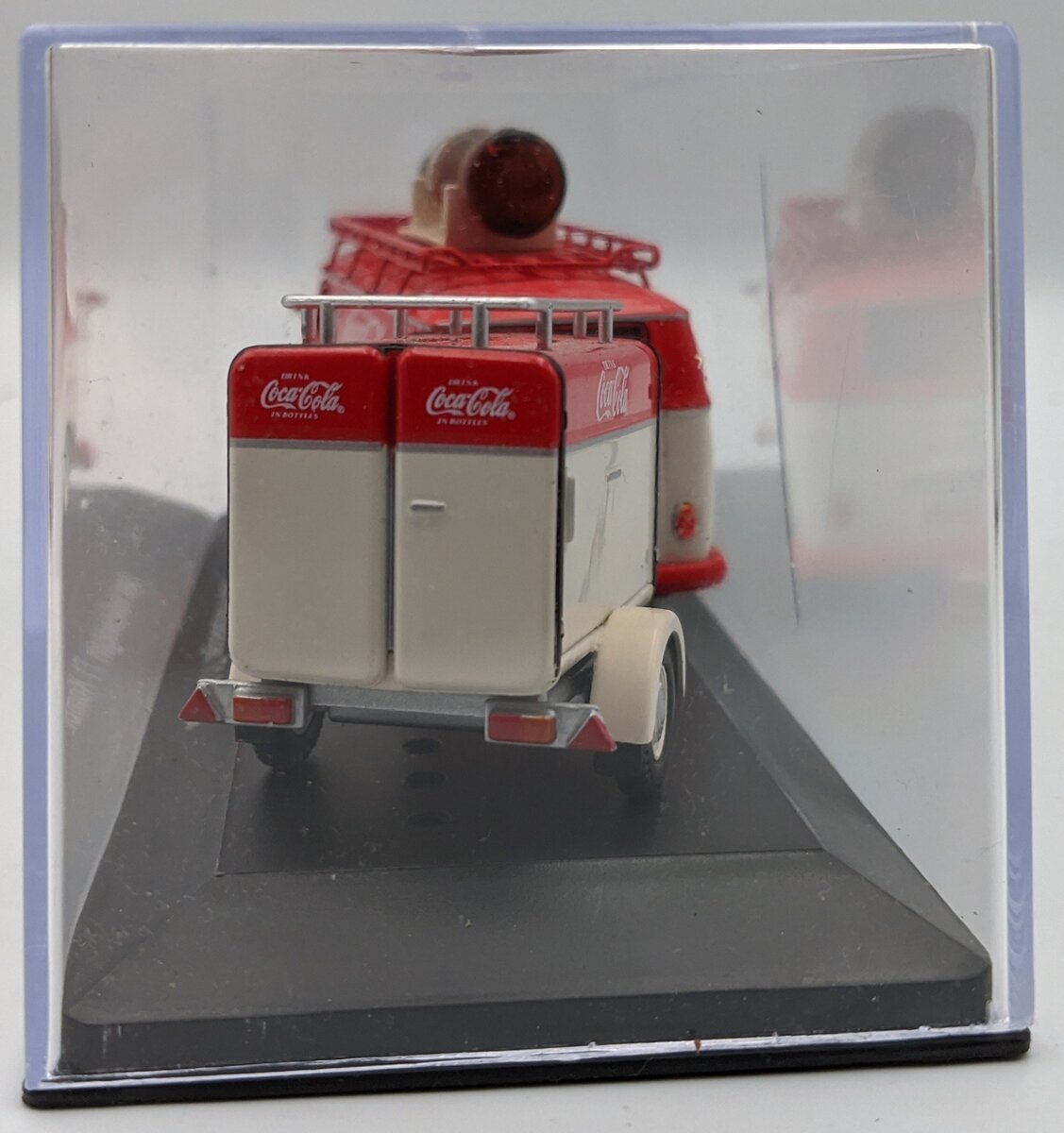 Motor City 443060 1:43 Red & Cream 1960 Coca-Cola Volkswagen T1 Kombi W/Trailer EX