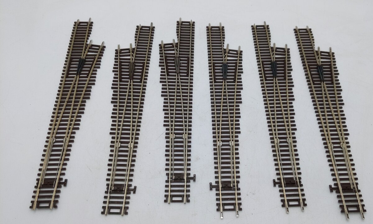 Atlas  HO Scale Left & Right Turn Track Sections [6] EX