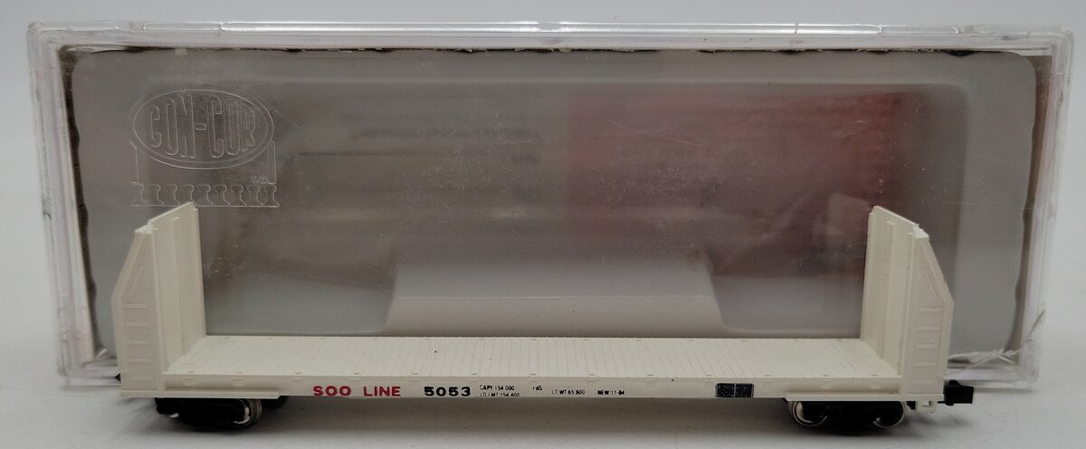Con-Cor 0001-012218 N Scale SOO Line 60' Buckhead Flat Car #5053 LN/Box