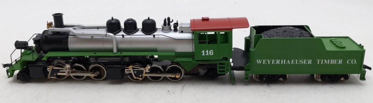 Mantua 352-100 HO Weyerhaeuser Timber Co. 2-6-6-2 Steam Locomotive & Tender #116 EX/Box