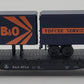 Atlas 37491 N Baltimore & Ohio Piggyback Flat Car w/ Two 24' Trailers LN/Box