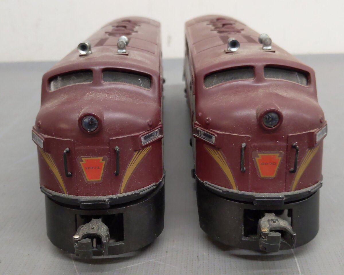 Lionel 6-8970 O Gauge Pennsylvania F3 Tuscan AA Diesel Locomotive Set EX