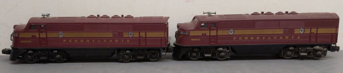 Lionel 6-8970 O Gauge Pennsylvania F3 Tuscan AA Diesel Locomotive Set EX