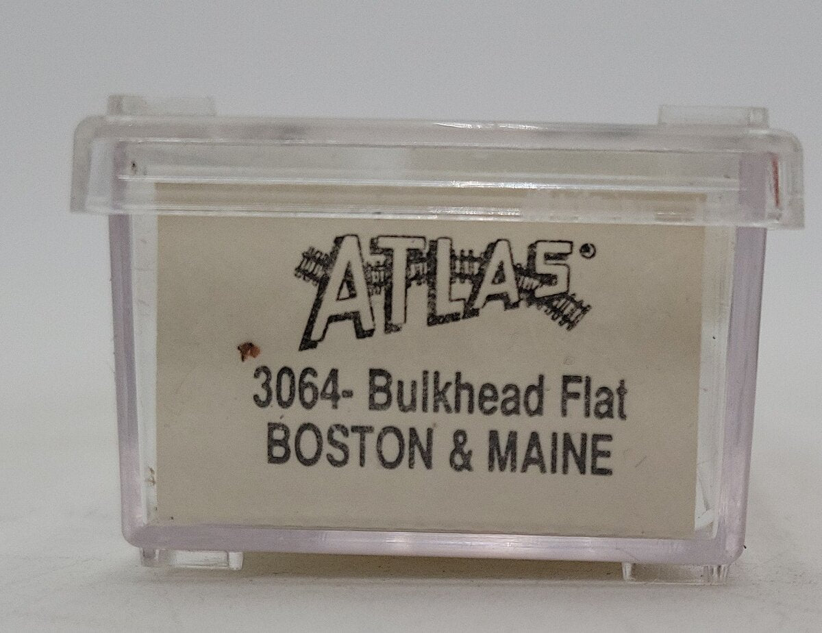 Atlas 3064 Boston & Maine Bulkhead Flatcar #5304 VG/Box