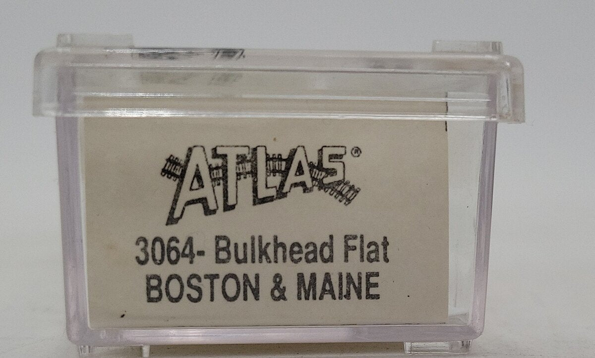 Atlas 3064 Boston & Maine Bulkhead Flatcar #5304 VG/Box