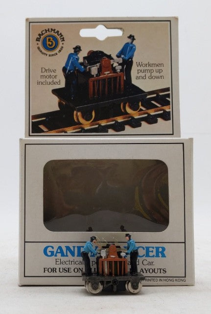 Bachmann 46202 HO Scale Gandy Dancer Operating Hand Car Self-Powered Motorized VG/Box