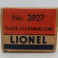 Lionel 3927 O Vintage Postwar Motorized Track Cleaner Car #3927 VG/Box
