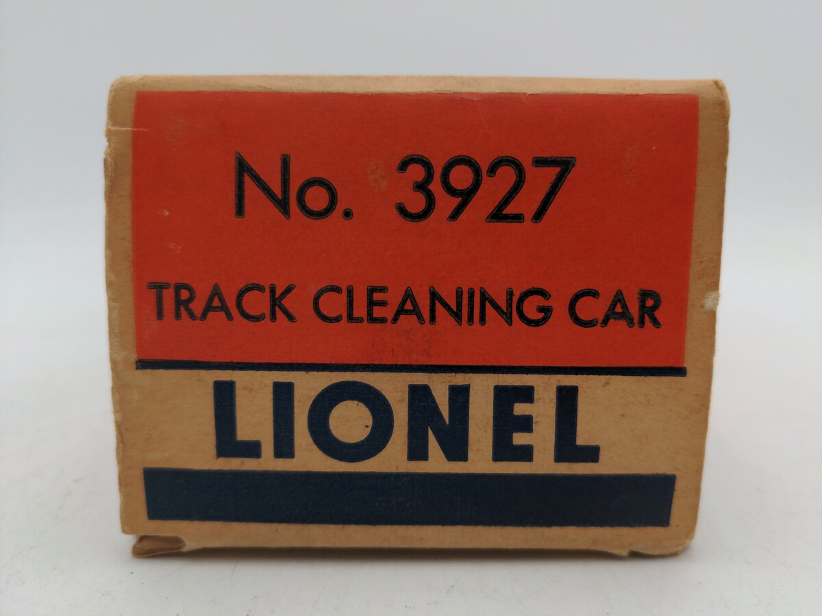 Lionel 3927 O Vintage Postwar Motorized Track Cleaner Car #3927 VG/Box