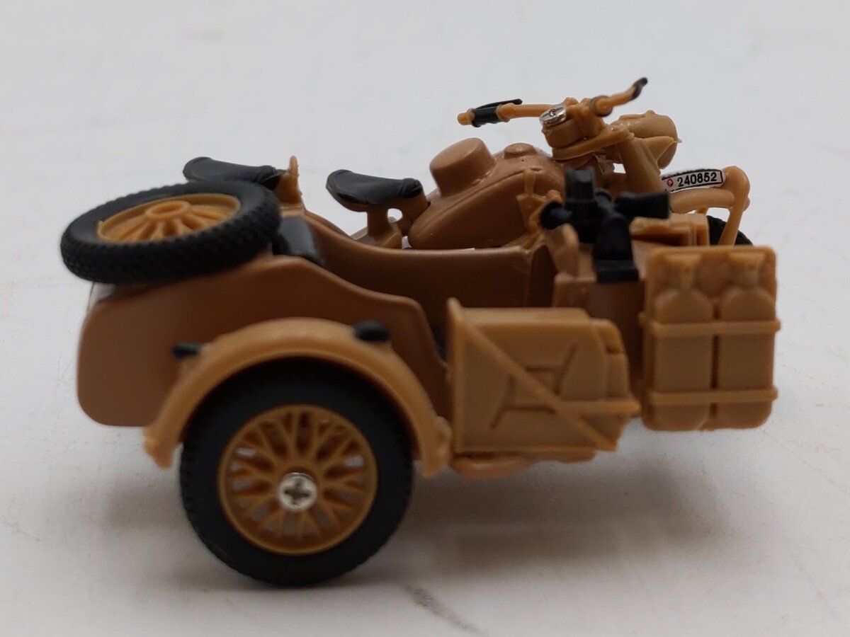 Cararama 1:43 Scale 1941 BMW R75, Africa Corps, Erwin Rommel LN/Box