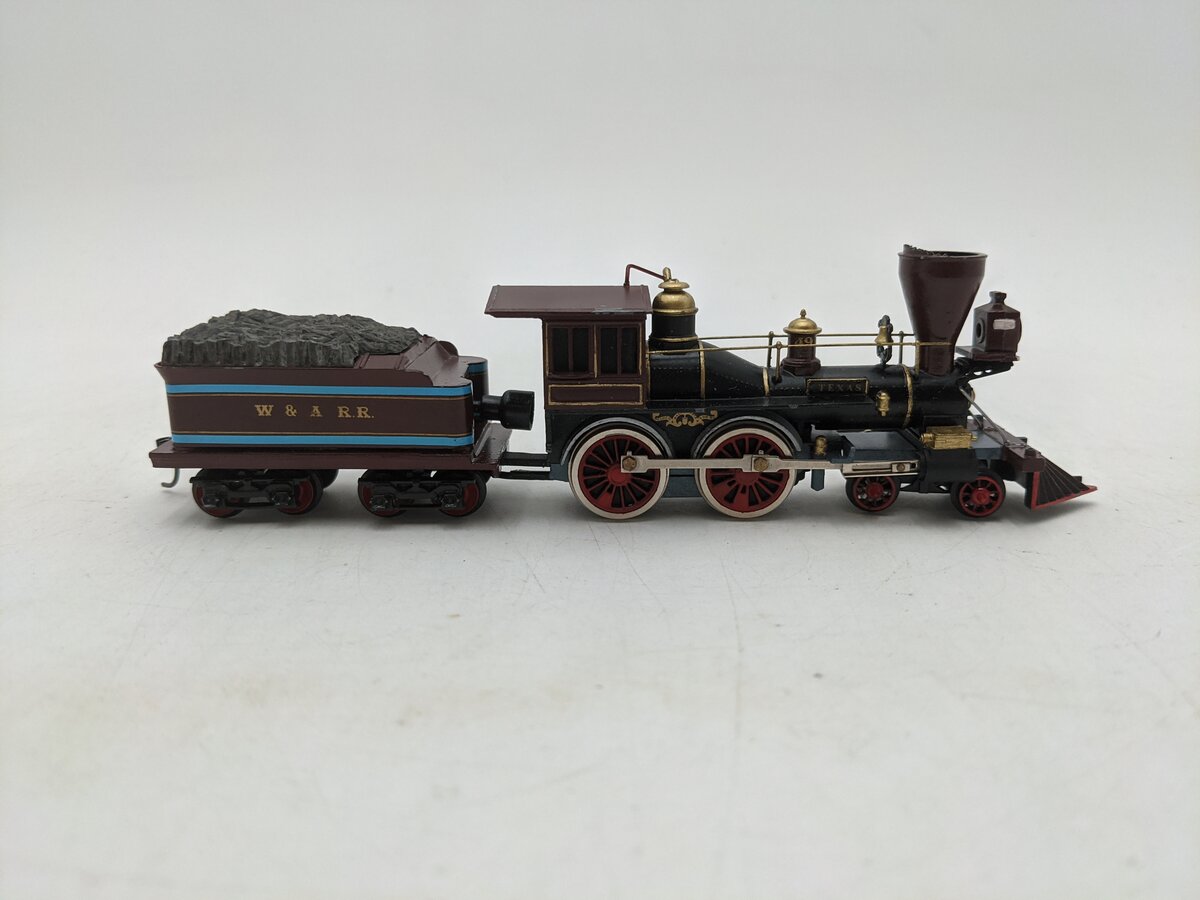Mantua T.Y.C.O. HO Texas W & A 4-4-0 Locomotive & Tender-Custom