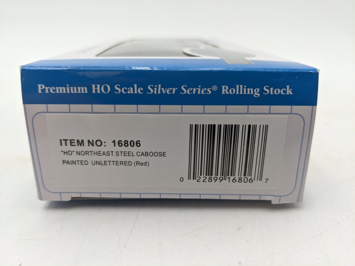 Bachmann 16806 HO Unlettered Red Northeast Steel Caboose EX/Box