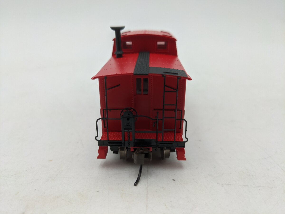 Bachmann 16806 HO Unlettered Red Northeast Steel Caboose EX/Box
