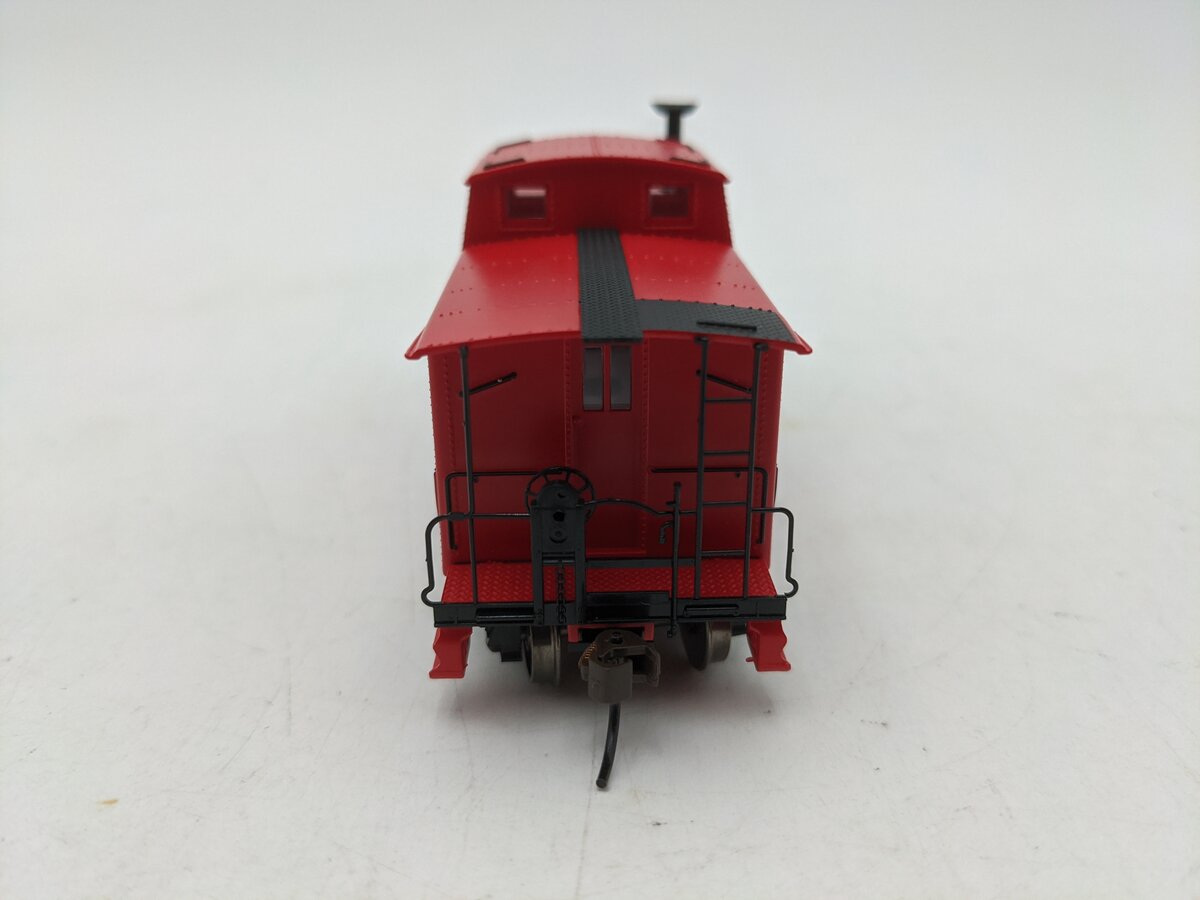 Bachmann 16806 HO Unlettered Red Northeast Steel Caboose EX/Box