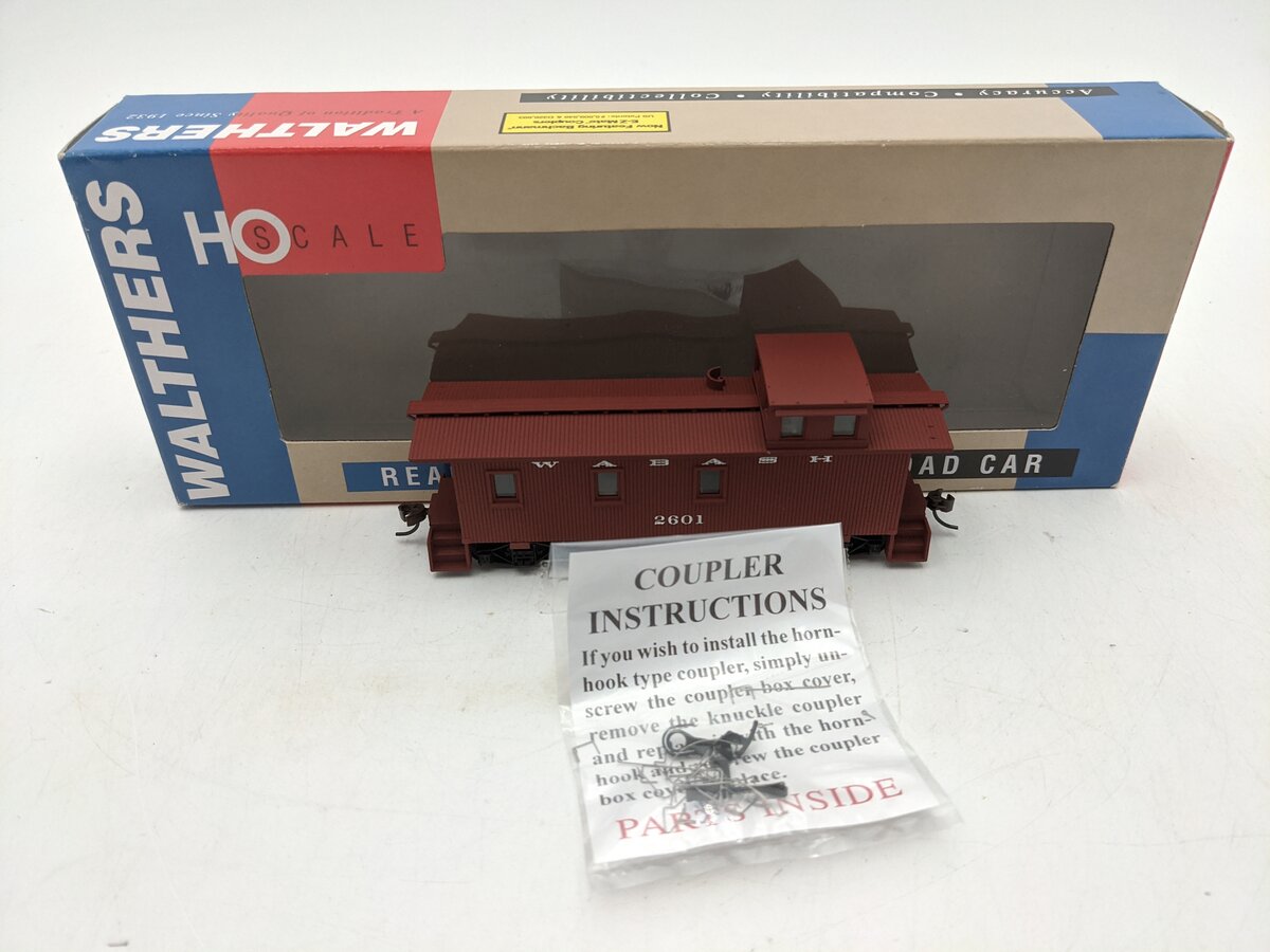 Walthers 932-7505 HO Wabash 30' Wood Caboose #2601 LN/Box