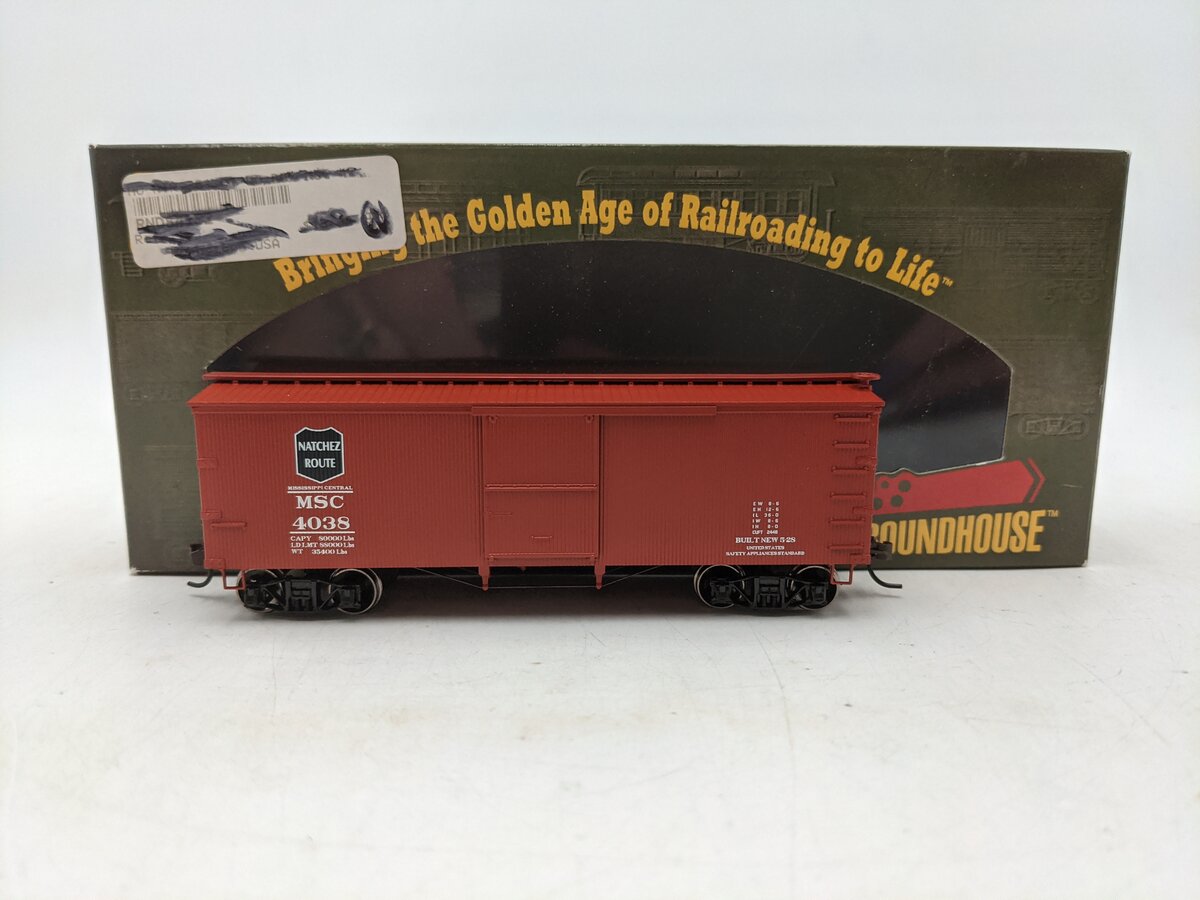 Roundhouse 84182 HO Scale Mississippi Central Boxcar #4038 LN/Box