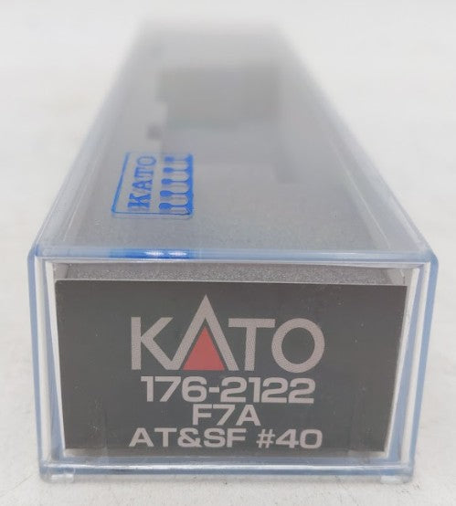 Kato 176-2122 N Scale Santa Fe F7A Powered Diesel Locomotive #40 EX/Box