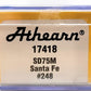 Athearn 17418 N Santa Fe/Warbonnet SD75M Diesel Locomotive #248 LN/Box