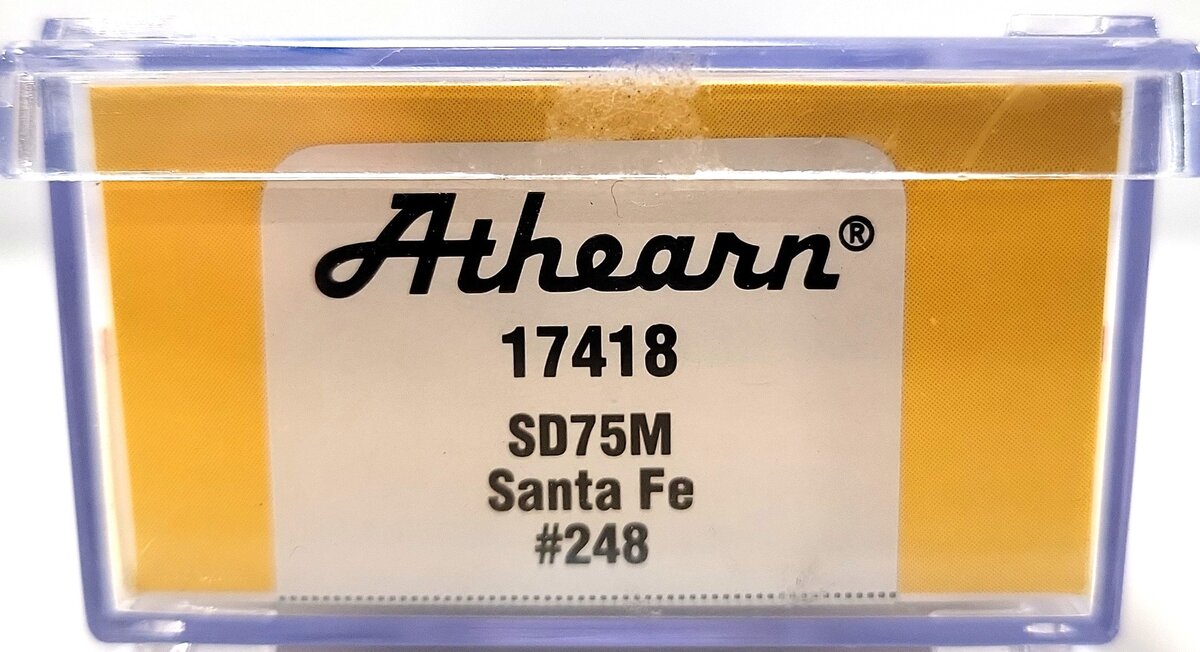Athearn 17418 N Santa Fe/Warbonnet SD75M Diesel Locomotive #248 LN/Box