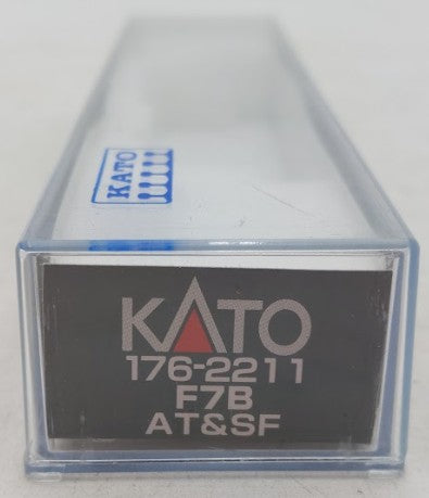 Kato 176-2211 N Santa Fe Warbonnet EMD F7 B-Unit Powered Diesel Locomotive w DCC EX/Box