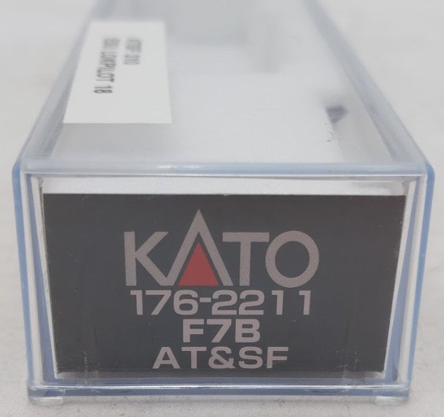 Kato 176-2211 N Santa Fe Warbonnet EMD F7 B-Unit Powered Diesel Locomotive w DCC EX/Box