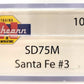 Athearn 10703 N Santa Fe SD75M Diesel #226 LN/Box