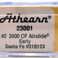 Athearn 23001 N Santa Fe GATC 2600 Airslide Hopper #310123  EX/Box