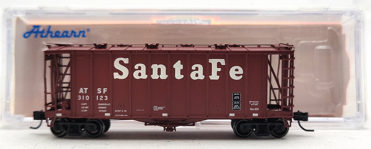 Athearn 23001 N Santa Fe GATC 2600 Airslide Hopper #310123  EX/Box