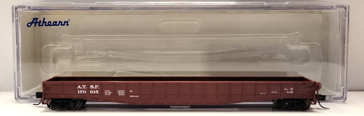 Athearn 23925 N Scale Santa Fe 65' Mill Gondola #170915 LN/Box