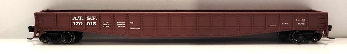 Athearn 23925 N Scale Santa Fe 65' Mill Gondola #170915 LN/Box
