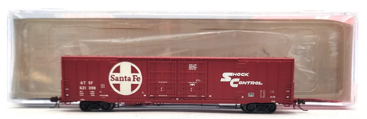 BLMA Models 18030 N Santa Fe 60' Shock Control Double Door Boxcar #621398 LN/Box