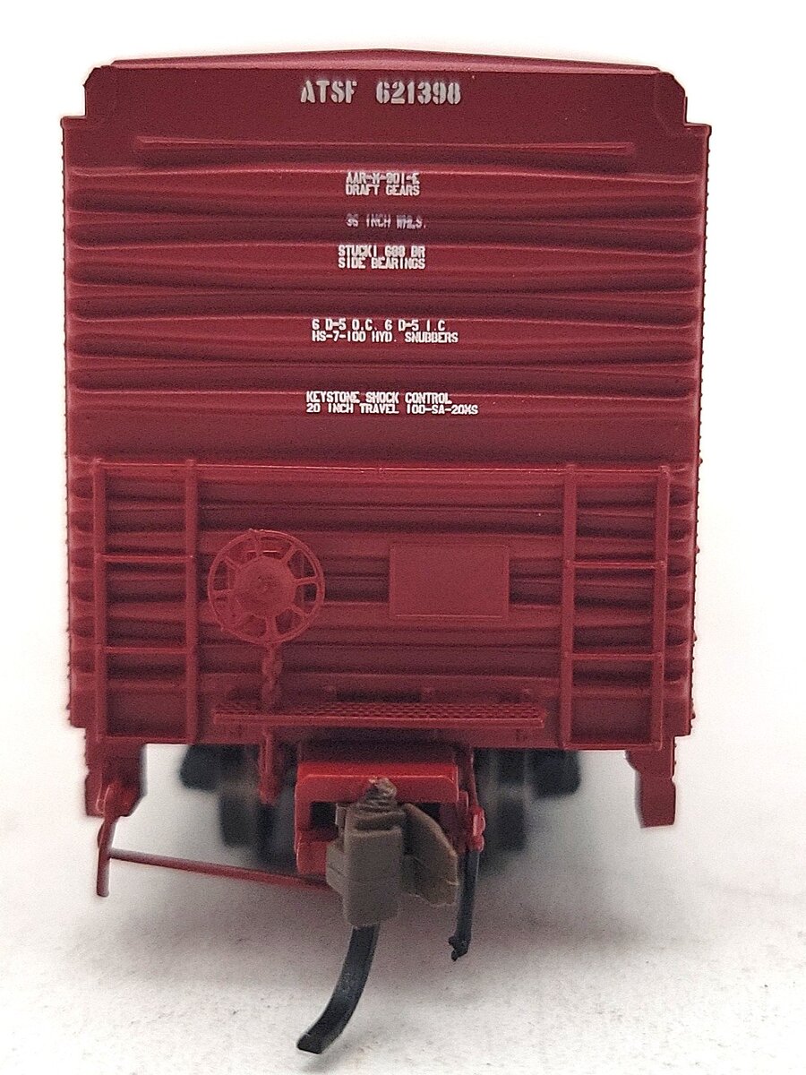 BLMA Models 18030 N Santa Fe 60' Shock Control Double Door Boxcar #621398 LN/Box
