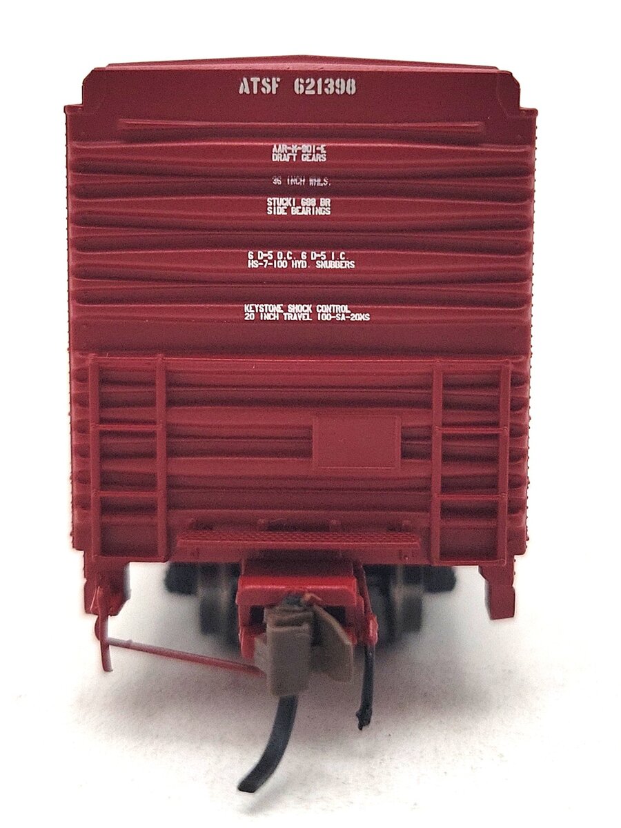 BLMA Models 18030 N Santa Fe 60' Shock Control Double Door Boxcar #621398 LN/Box