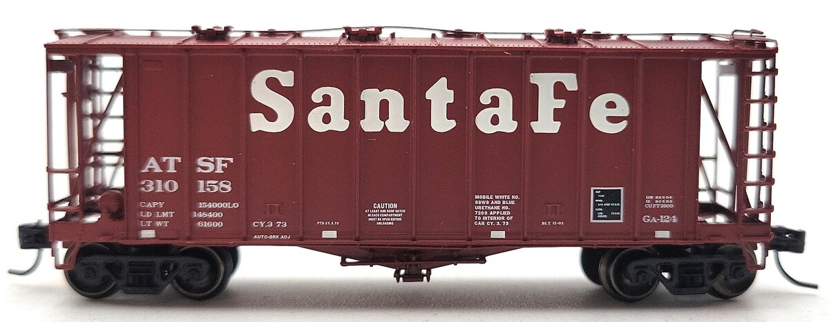 Athearn 23003 N Santa Fe GATC 2600 Airslide Hopper #310158  EX/Box
