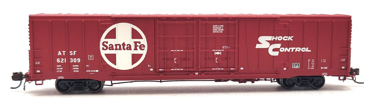 BLMA Models 18026 N Santa Fe "Shock Control" Double Door Boxcar #621309