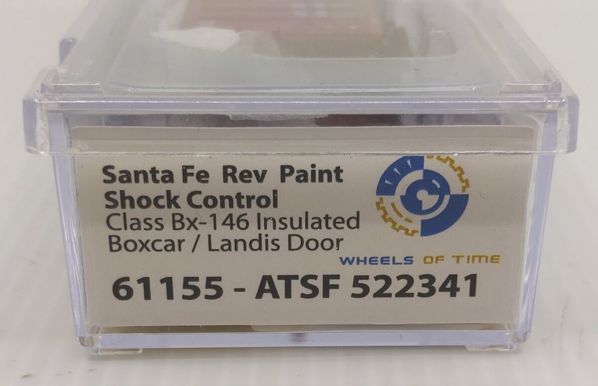 Wheels of Time 61155 N Atchison Topeka Santa Fe PC&F 50' Boxcar #522341 LN/Box
