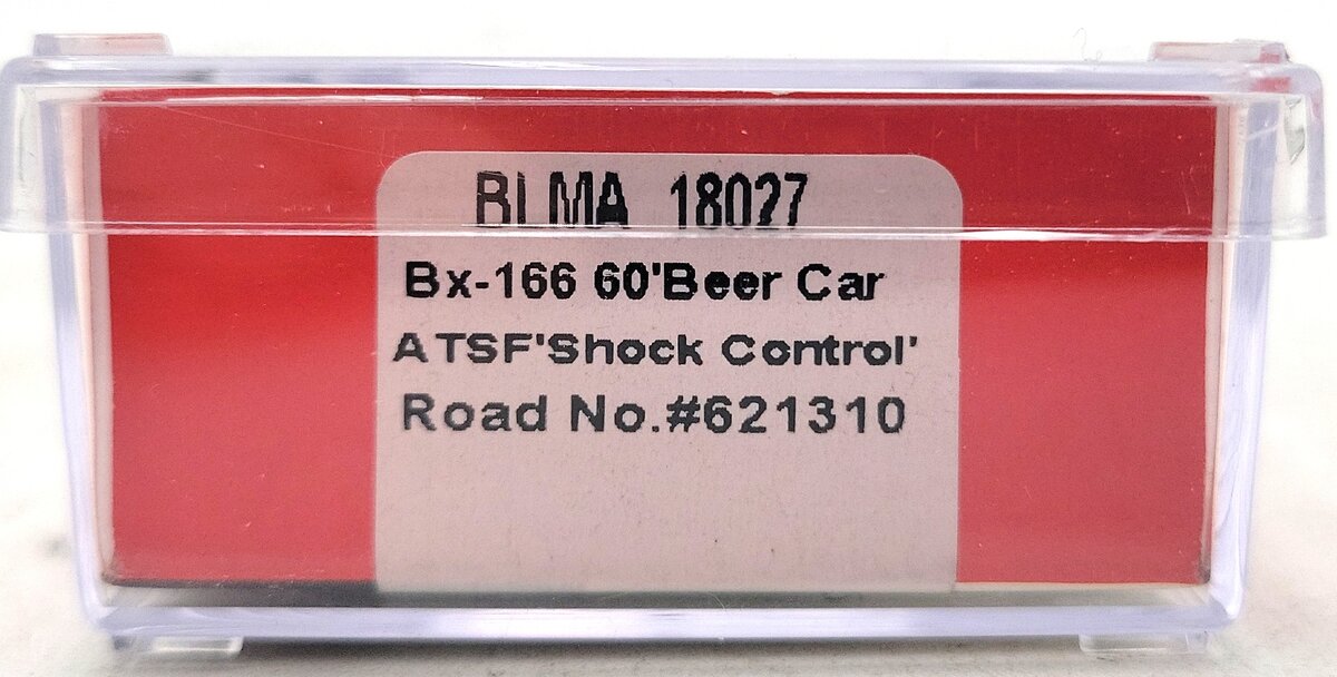 BLMA Models 18027 N Santa Fe Bx-166 60' Shock Control DD Boxcar #621310