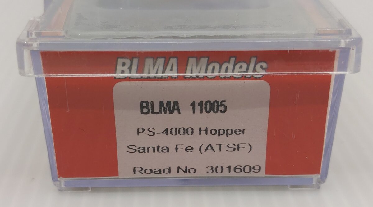 BLMA Models 11005 N Scale Santa Fe PS-4000 Covered Hopper #301609 LN/Box